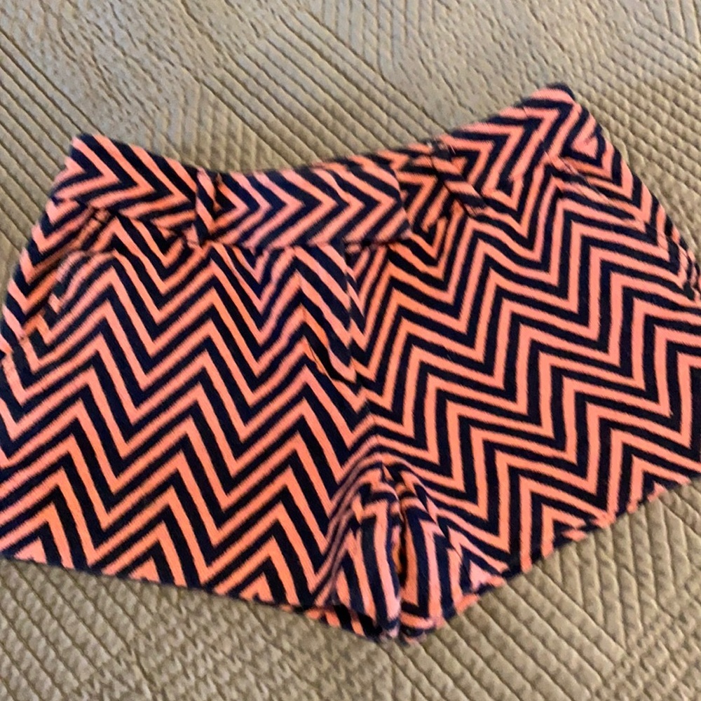 Blue and pink shorts